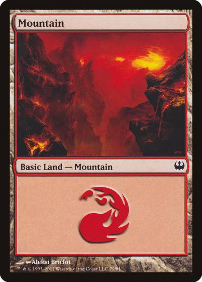 Mountain DDG-79 Duel Decks: Knights vs. Dragons Magic card