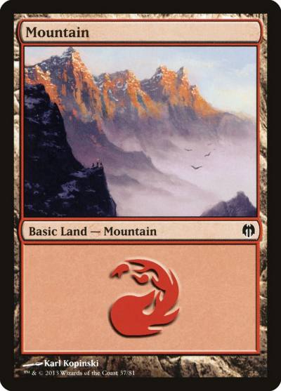 Mountain DDL-37 Duel Decks: Heroes vs. Monsters Magic card