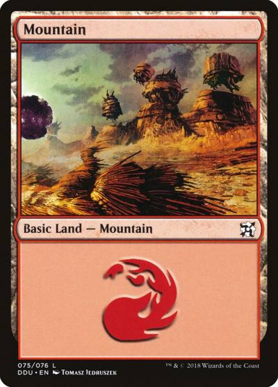 Mountain DDU-75 Duel Decks: Elves vs. Inventors Magic card