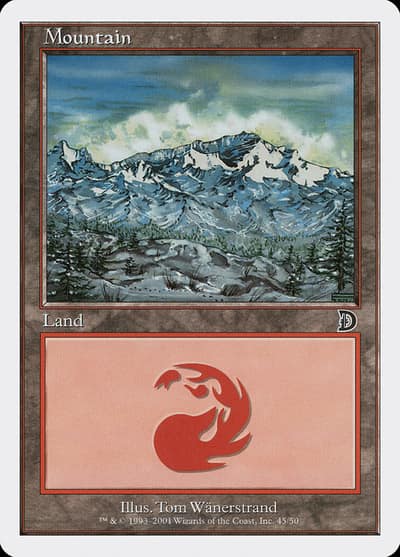 Mountain DKM-45 Deckmasters Magic card
