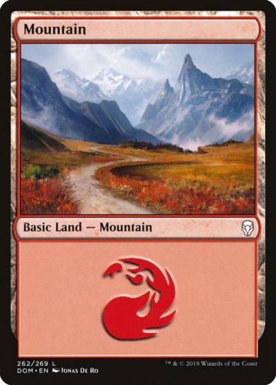 Mountain DOM-262 Dominaria Magic card