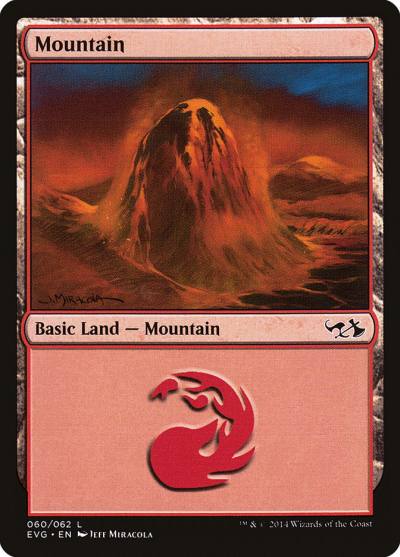 Mountain EVG-60 Duel Decks Anthology: Elves vs. Goblins Magic card