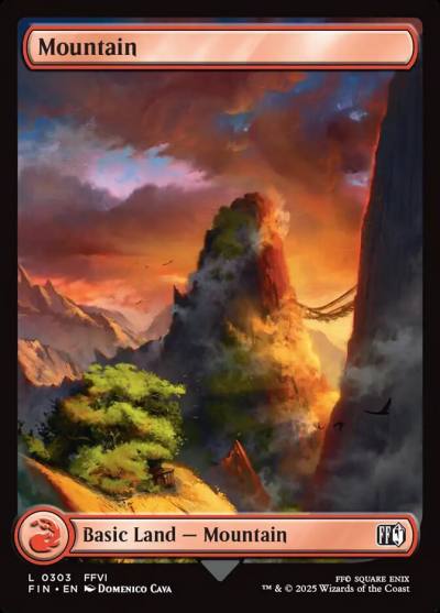 Mountain FIN-303 Final Fantasy Magic card