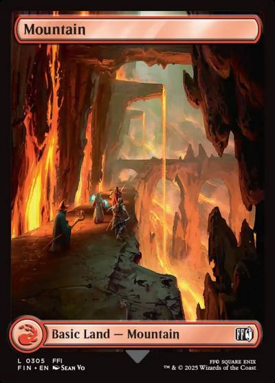 Mountain FIN-305 Final Fantasy Magic card