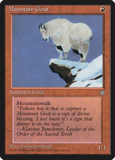 Mountain Goat ICE-203 Ice Age Magic card