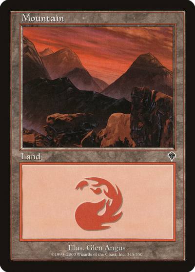 Mountain INV-345 Invasion Magic card