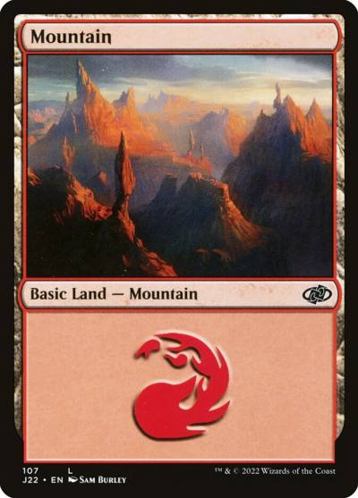 Mountain J22-107 Jumpstart 2022 Magic card