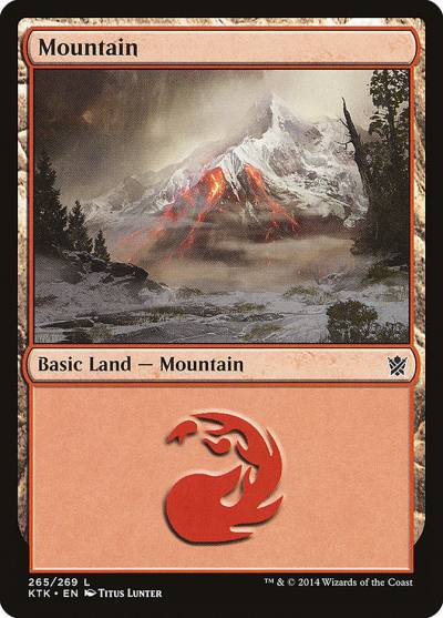 Mountain KTK-265 Khans of Tarkir Magic card