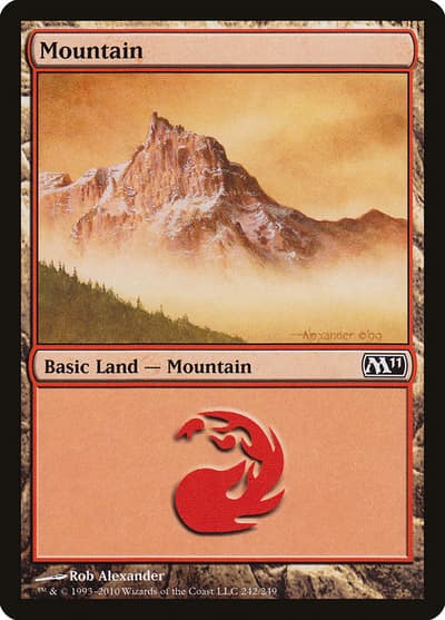 Mountain M11-242 Magic 2011 Magic card