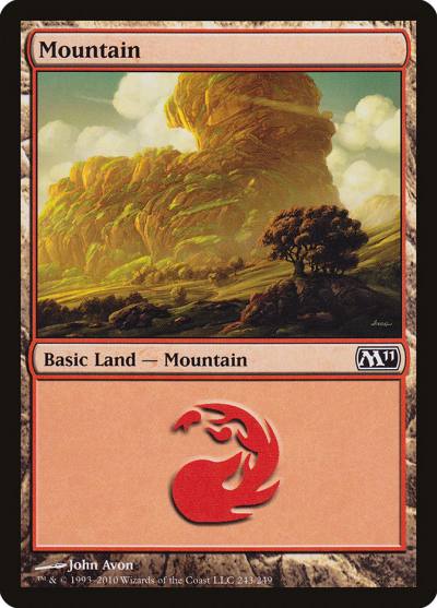 Mountain M11-243 Magic 2011 Magic card