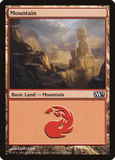 Mountain M12-242 Magic 2012 Magic card