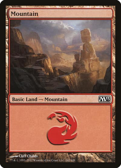Mountain M13-242 Magic 2013 Magic card