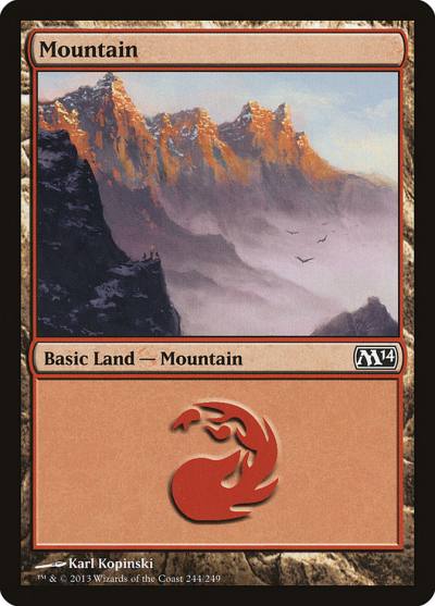 Mountain M14-244 Magic 2014 Magic card