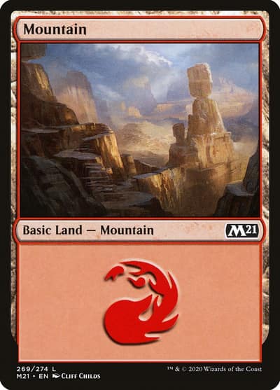 Mountain M21-269 Core Set 2021 Magic card