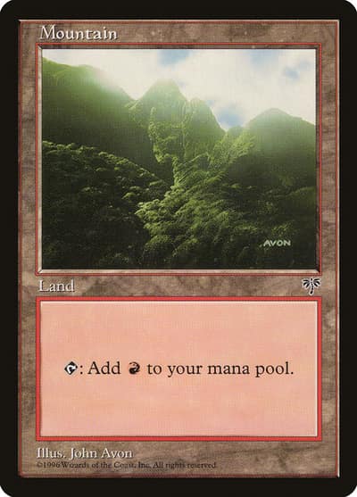 Mountain MIR-343 Mirage Magic card