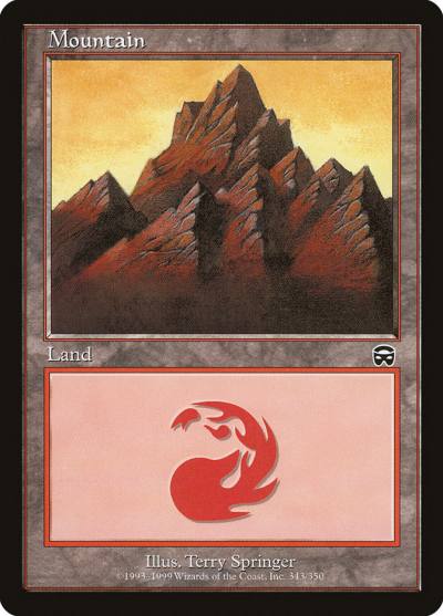 Mountain MMQ-343 Mercadian Masques Magic card