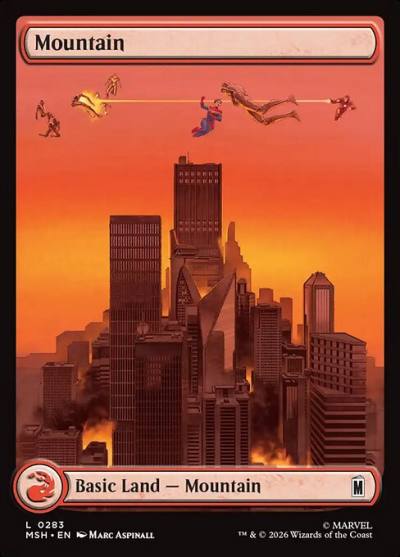 Mountain MSH-283 Marvel Super Heroes Magic card