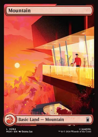 Mountain MSH-284 Marvel Super Heroes Magic card