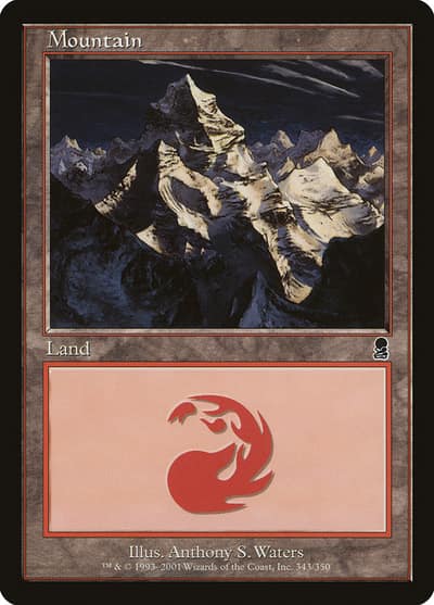 Mountain ODY-343 Odyssey Magic card