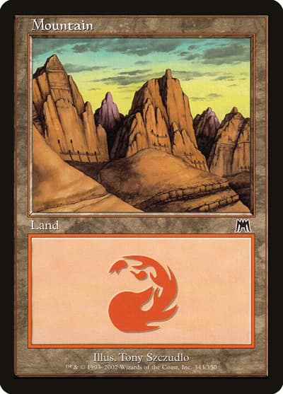 Mountain ONS-343 Onslaught Magic card