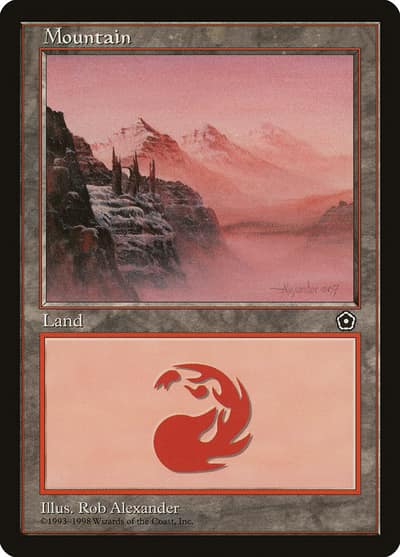 Mountain P02-160 Portal Second Age Magic card