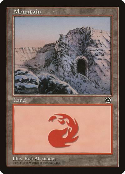 Mountain P02-162 Portal Second Age Magic card