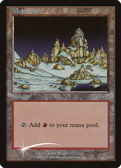 Mountain PAL01-5 Arena League 2001 Magic card