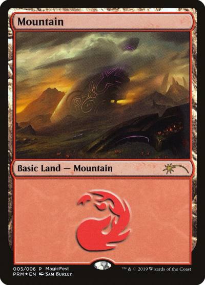 Mountain PF19-5 MagicFest 2019 Magic card