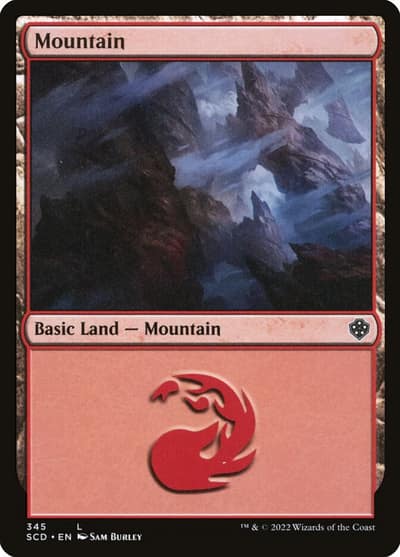 Mountain SCD-345 Starter Commander Decks Magic card