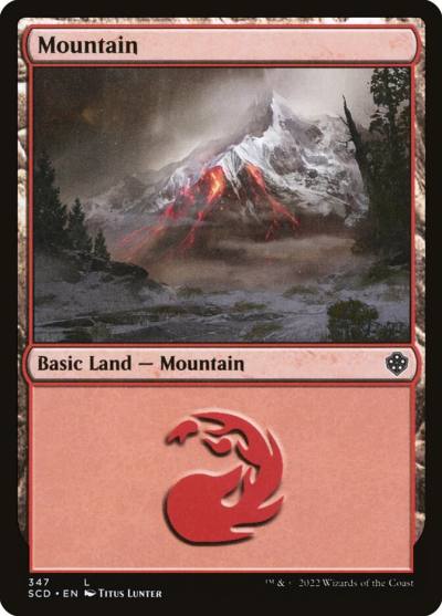 Mountain SCD-347 Starter Commander Decks Magic card