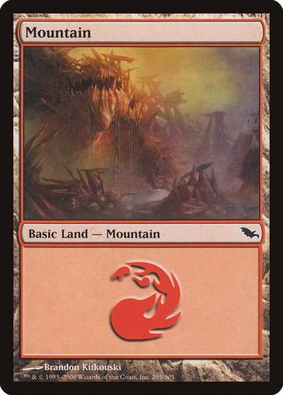 Mountain SHM-295 Shadowmoor Magic card