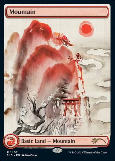 Mountain SLD-1402 Secret Lair Drop Magic card