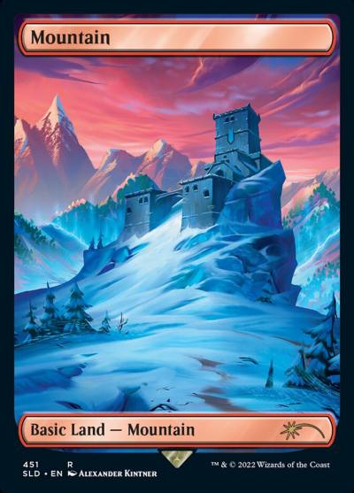 Mountain SLD-451 Secret Lair Drop Magic card