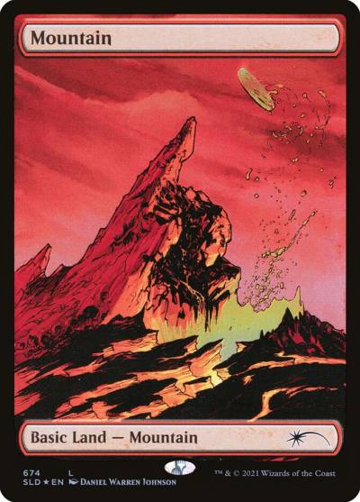 Mountain SLD-674 Secret Lair Drop Magic card