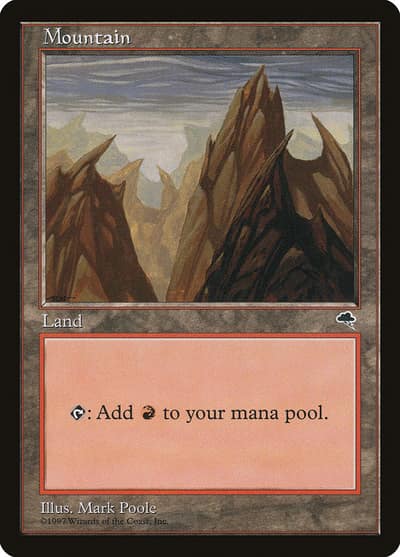 Mountain TMP-343 Tempest Magic card