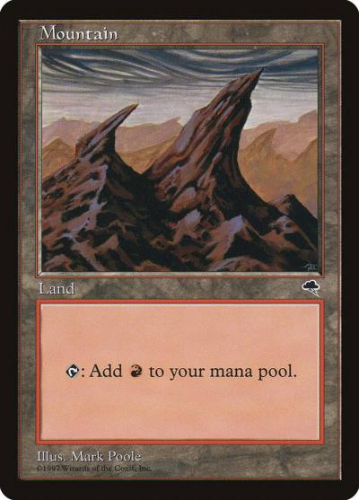 Mountain TMP-344 Tempest Magic card