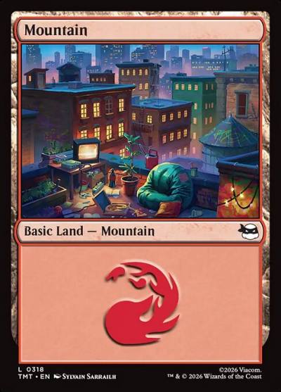 Mountain TMT-318 Teenage Mutant Ninja Turtles Magic card