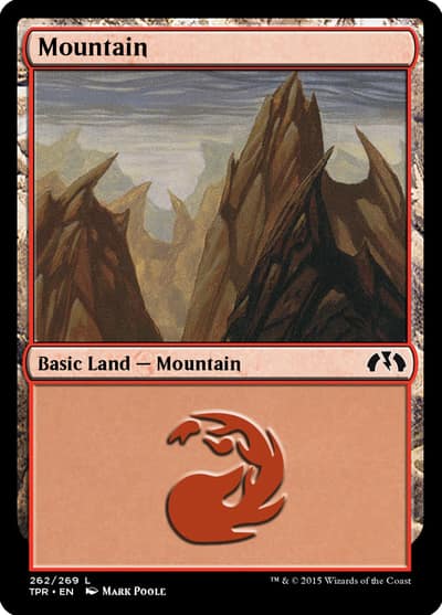 Mountain TPR-262 Tempest Remastered Magic card