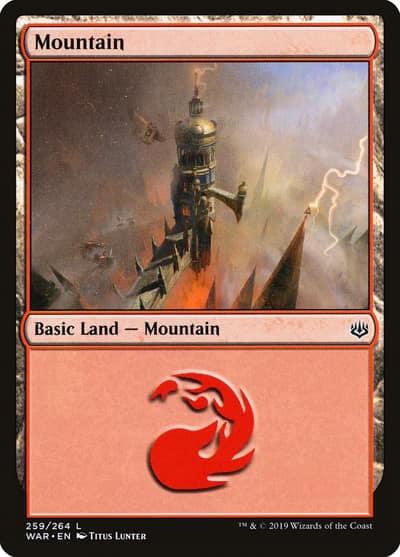 Mountain WAR-259 War of the Spark Magic card