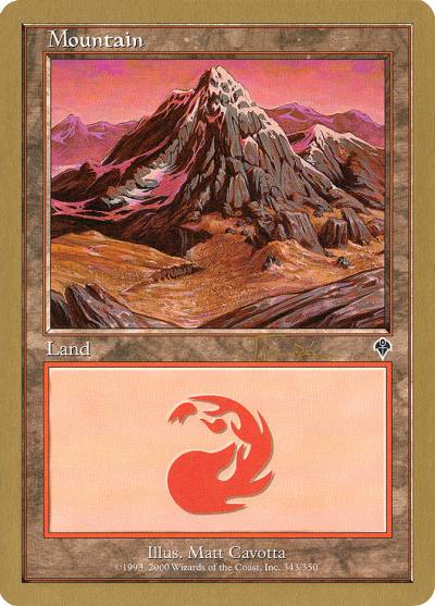 Mountain WC01-JT343A World Championship Decks 2001 Magic card