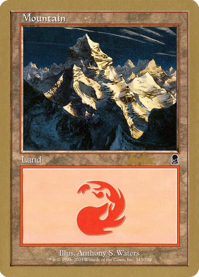 Mountain WC02-BK343 World Championship Decks 2002 Magic card