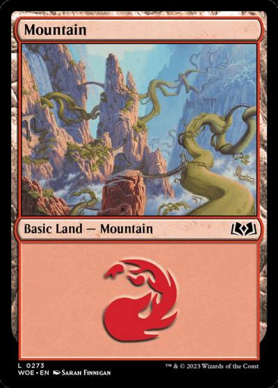 Mountain WOE-273 Wilds of Eldraine Magic card