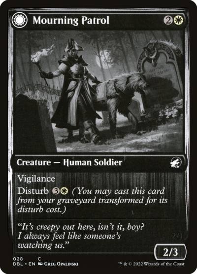 Mourning Patrol // Morning Apparition DBL-28 Innistrad: Double Feature Magic card
