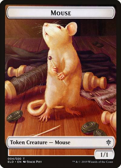 Mouse TELD-4 Throne of Eldraine Tokens Magic card