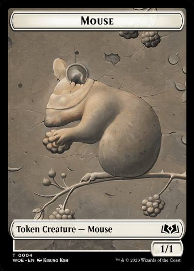 Mouse TWOE-4 Wilds of Eldraine Tokens Magic card