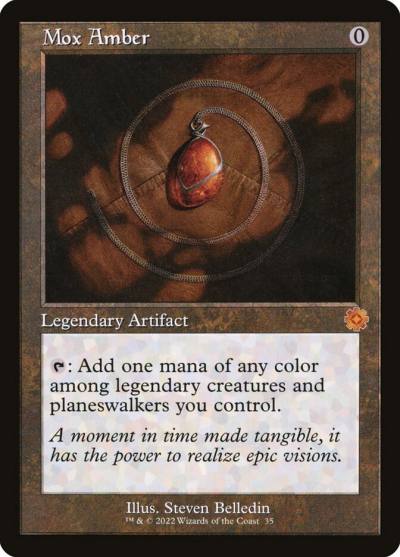 Mox Amber BRR-35 The Brothers' War Retro Artifacts Magic card