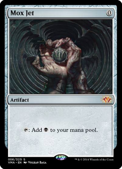 Mox Jet VMA-6 Vintage Masters Magic card