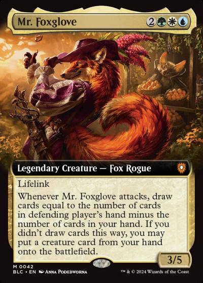 Mr. Foxglove BLC-42 Bloomburrow Commander Magic card