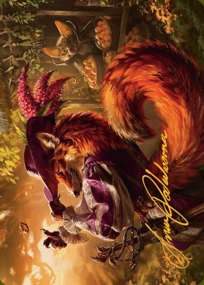 Mr. Foxglove // Mr. Foxglove ABLB-31 Bloomburrow Art Series Magic card