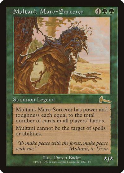 Multani, Maro-Sorcerer 107 Urza's Legacy Magic card